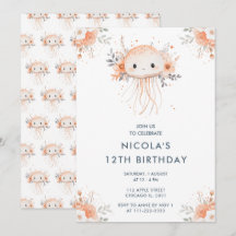 Festa de aniversário de medusas