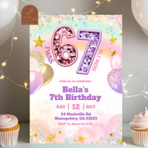 Festa de Aniversário de Menina 67 Brilho Lantejoul