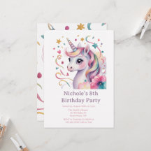Festa de Aniversário de Menina com Unicórnio Mágic