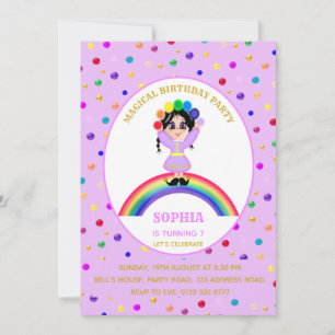 Convite Festa de Aniversário de Menina Fofa