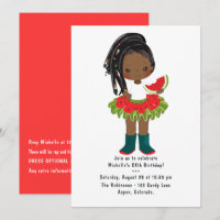 Festa de Aniversário de Menina Negra Americana com
