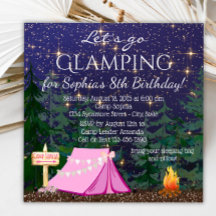Festa de Aniversário de Meninas Glamping