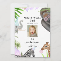 Festa de Aniversário de Menino Selvagem & Divertid