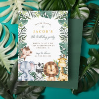 Festa de aniversário de Meninos Safari Selvagem Ce