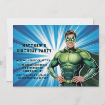 Festa de Aniversário de Meninos Super-Herói Verde