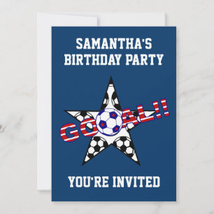 Convite Festa de aniversário de Meta de Futebol de Estrel