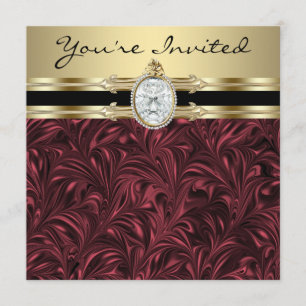 Convite Festa de Aniversário de Mulheres Douradas do Burg