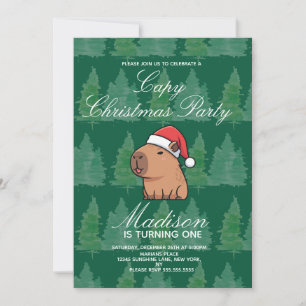 Convite Festa de Aniversário de Natal do Capivara