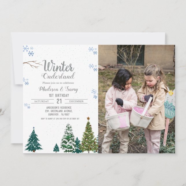 Convite Festa de aniversário de Natal na Renânia-Palatinad (Frente)