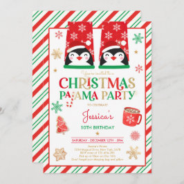 Convite Festa de aniversário De Natal Vermelha E Dourada