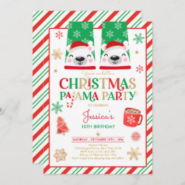 Convite Festa de aniversário De Natal Vermelho E Dourado