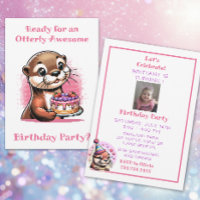 Festa de aniversário de Otter Themed Girl