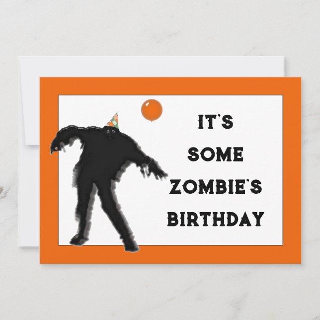 Convite Festa de aniversário de outubro (Frente)