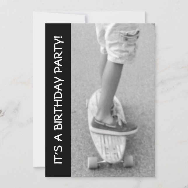 Convite Festa de aniversário de palangre (Frente)