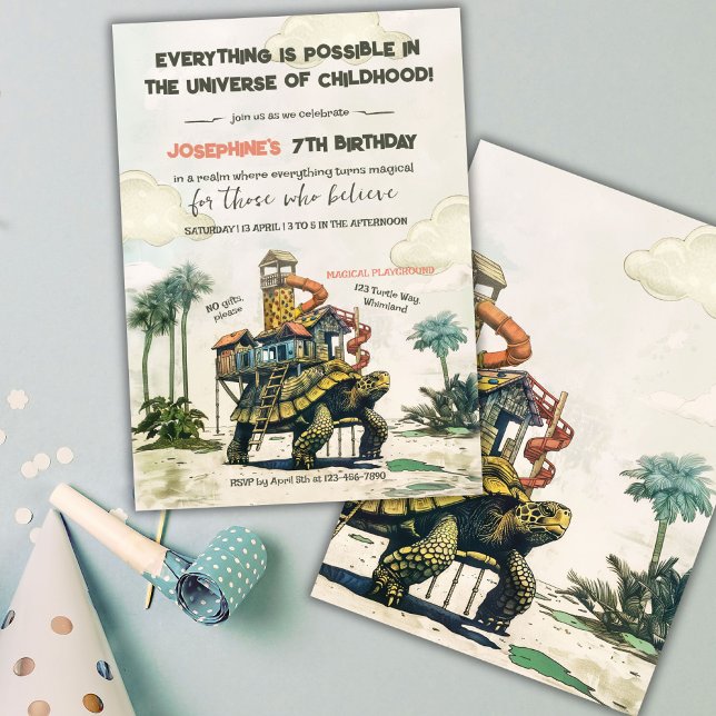 Convite Festa de aniversário de Peruca Magic Ride (Criador carregado)