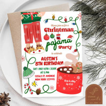 Festa de Aniversário de Pijamas de Natal
