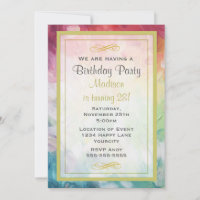 Festa de Aniversário de Pintura Abstrata Grossa Co