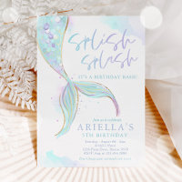 Festa de aniversário de Piscina de Verão da Sereia