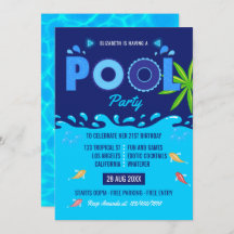 Festa de aniversário de Piscina Real Azul