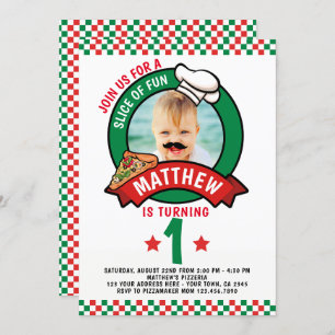 Convite Festa de aniversário de pizza