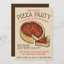 Festa de aniversário De Pizza De Pepperoni Para De