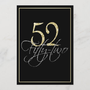 Convite Festa de aniversário de prata formal preta e do