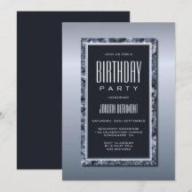 Festa de aniversário de Prata Moderna