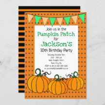 Festa de aniversário de Pumpkin Patch
