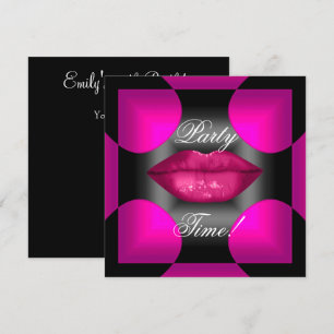 Convite Festa de Aniversário de Qualquer Idade Abstrato Lá