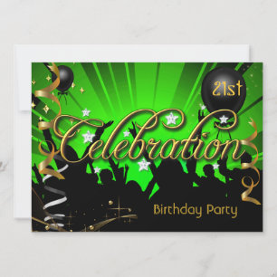 Convite Festa de Aniversário de Qualquer Idade Celebração