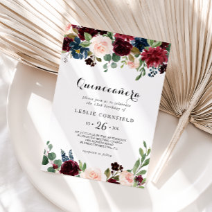 Convite Festa de aniversário de Quinceañera, Russo do ou