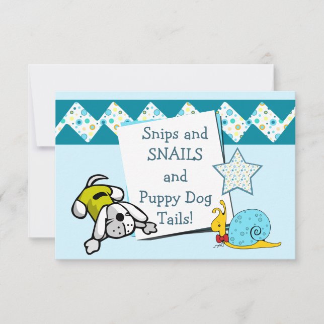 Convite Festa de aniversário de recortes azuis (Frente)