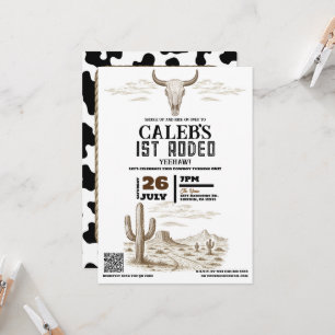 Convite Festa de Aniversário de Rodeio do Velho Oeste Vint