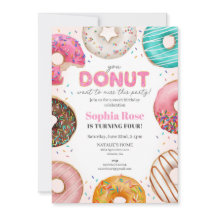 Festa de aniversário de Rosquinha para Garota