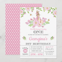 Festa de aniversário de ruas de coelho florido 1,