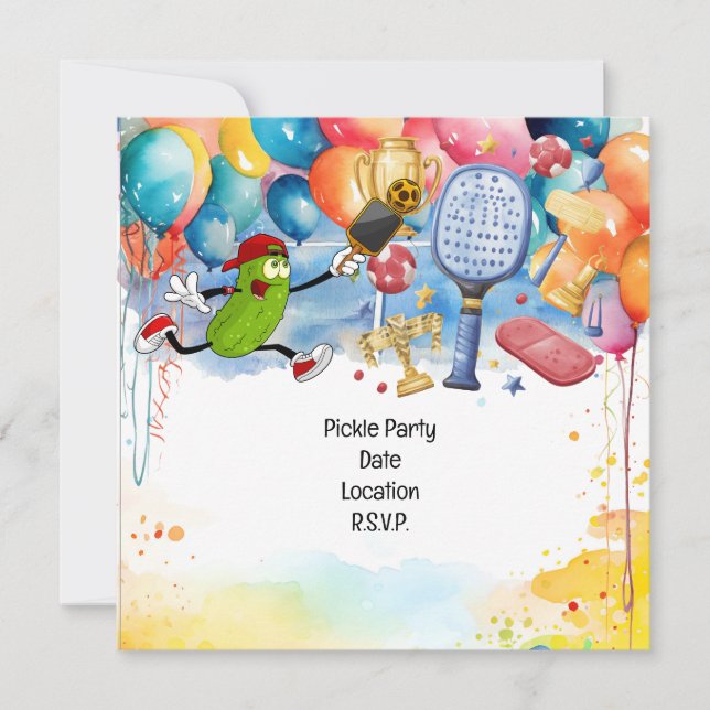 Convite Festa de aniversário de seleção (Frente)