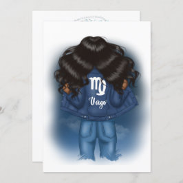 Convite Festa de aniversário de Sinal de Virgem Americano