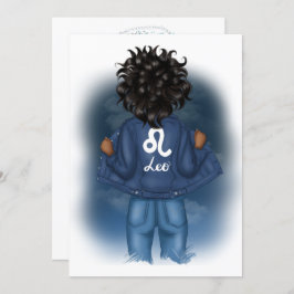 Convite Festa de aniversário de Sinal Zodiac do Afro-Ameri