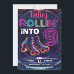 Convite Festa de aniversário de Skating Roller do Kid Pers<br><div class="desc">Convite para festa de aniversário legal. Personalizável!</div>