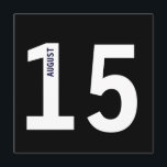 Convite Festa de aniversário de Solteiro de Calendário em<br><div class="desc">Design brilhante e ousado para o legal noivo e para as buscas de lembrar facilmente a data! Excelente para qualquer evento de celebração! Todo o texto padrão pode ser totalmente personalizado com suas próprias gravações, de forma apropriada, e você também pode alterar as fontes, os tamanhos e as cores do...</div>