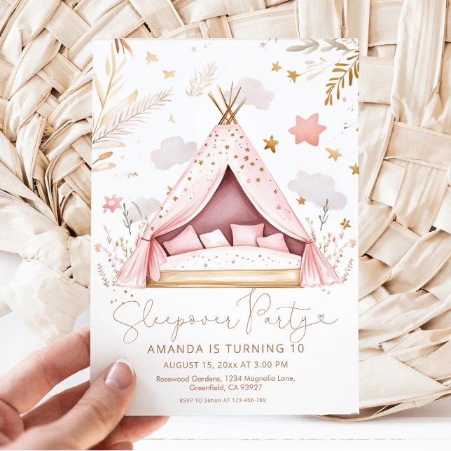 Convite Festa de aniversário de sono (Criador carregado)