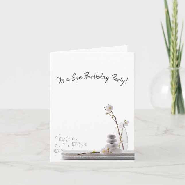 Convite Festa de Aniversário de Spa (Frente)