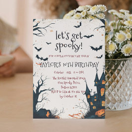 Convite Festa de aniversário de Spooky House e Forest Hall