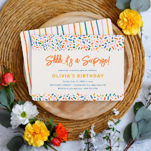 Convite Festa de aniversário de Surpresa Festiva