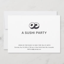 Festa de Aniversário de Sushi para Jantar
