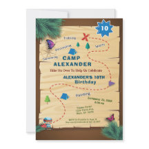 Festa de aniversário de tenda do acampamento para 