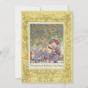 Convite Festa de Aniversário de Terra Maravilha de Mad Ha