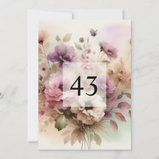 Convite Festa de aniversário de texto de caligrafia minima