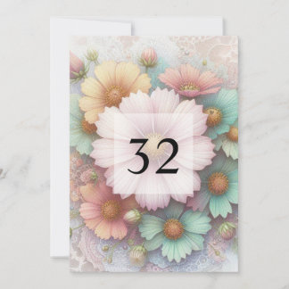 Convite Festa de aniversário de texto de caligrafia minima