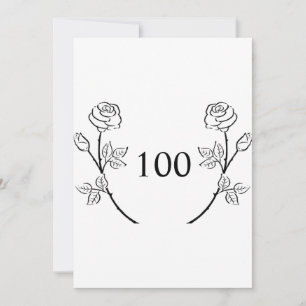 Convite Festa de aniversário de texto de caligrafia minima